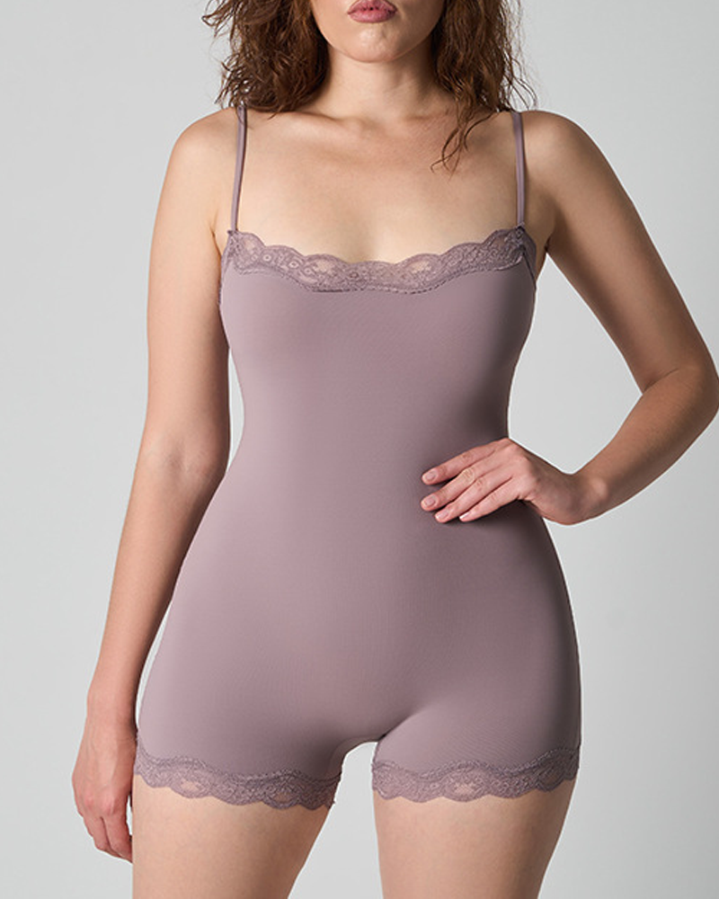 Breathable And Skin-Friendly Lace Camisole Bodysuit