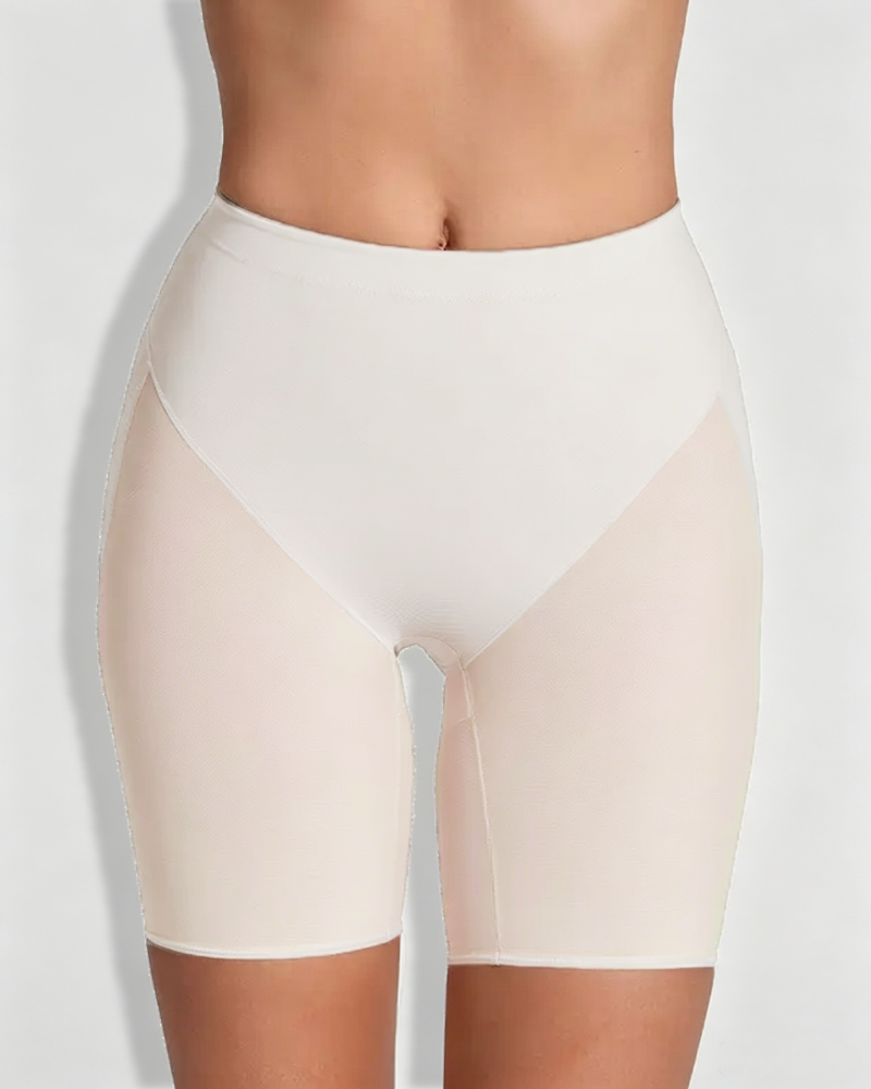 High Waist Mesh Butt Lifter Compression Shaper Shorts