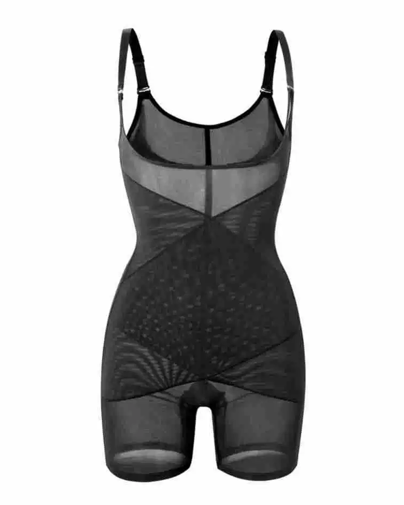 Cross-Compression Tummy Control Seamless Shapewear Bodysuit