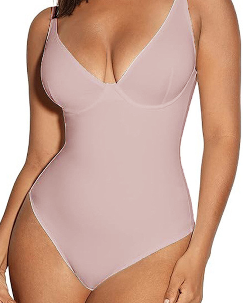 Tummy-Flattening Hip-Lifting Bodysuit