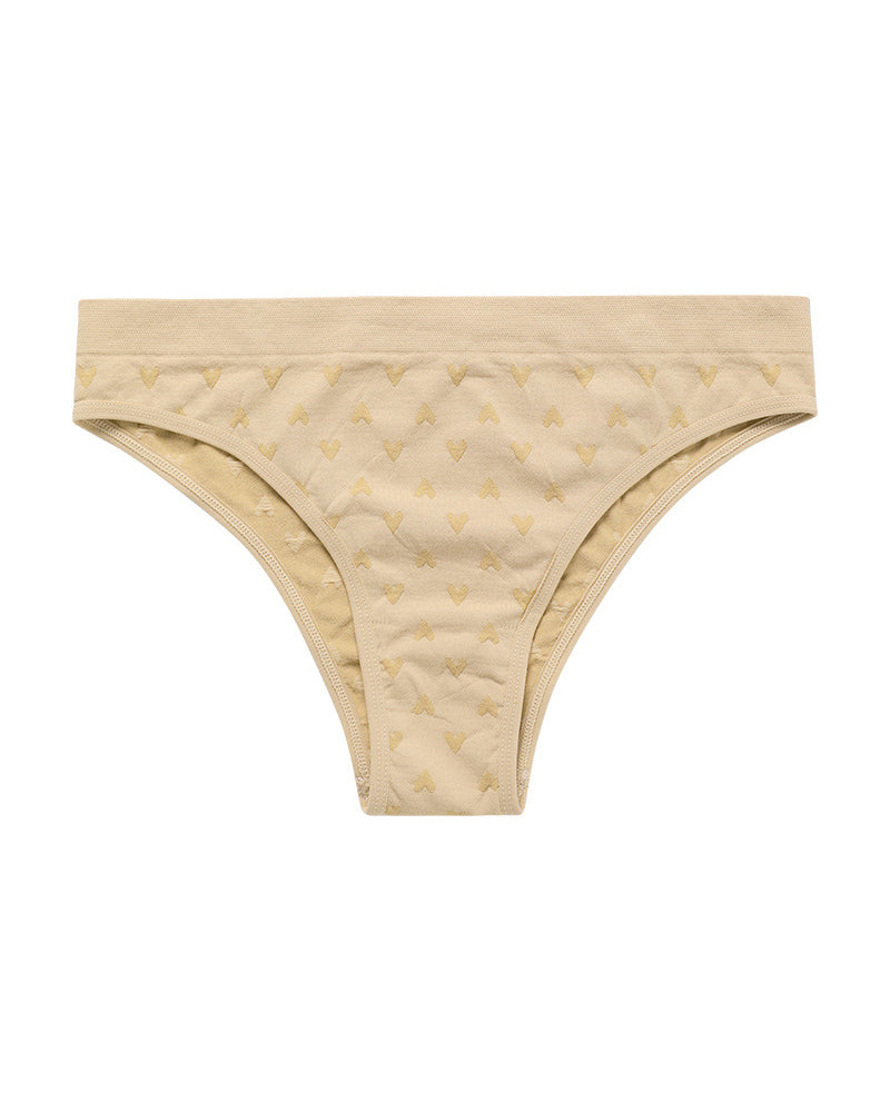 Sexy Simple Printed Cotton Crotch Briefs