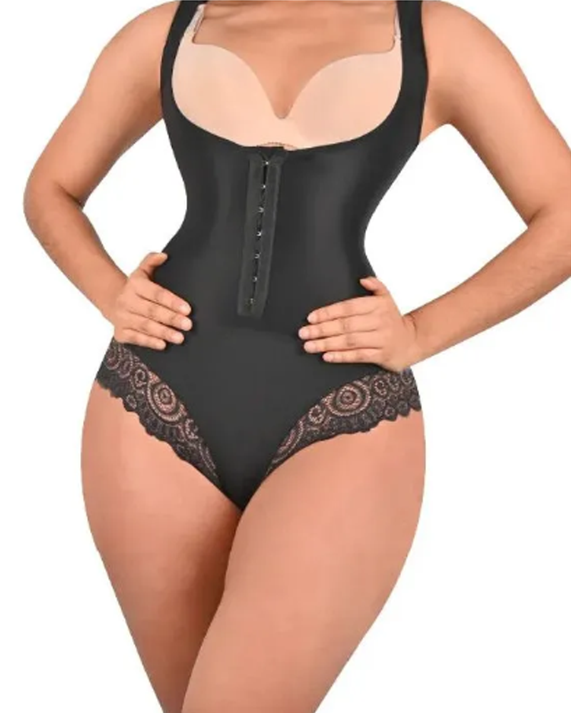 Women's Waist Trainer Tummy Control Breathable Corset Bodysuit
