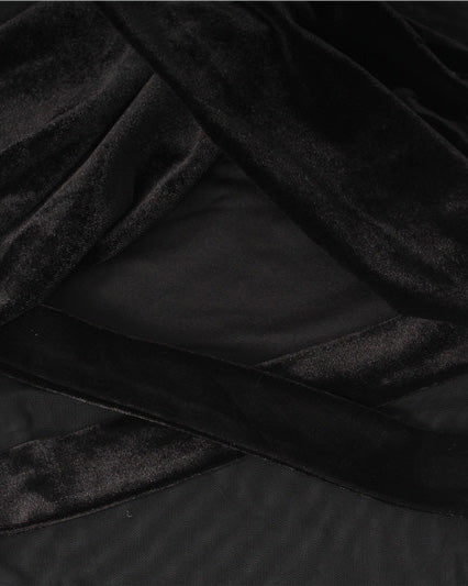 Cross-Cut Tight Long-Sleeved Jumpsuit