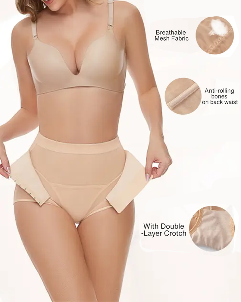 Double-Layer Tummy-Control High-Waisted Shaping Underwear