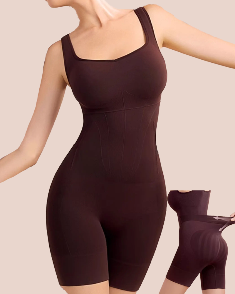 Open-Back Tummy Control Butt Lifter Shaping Bodysuit