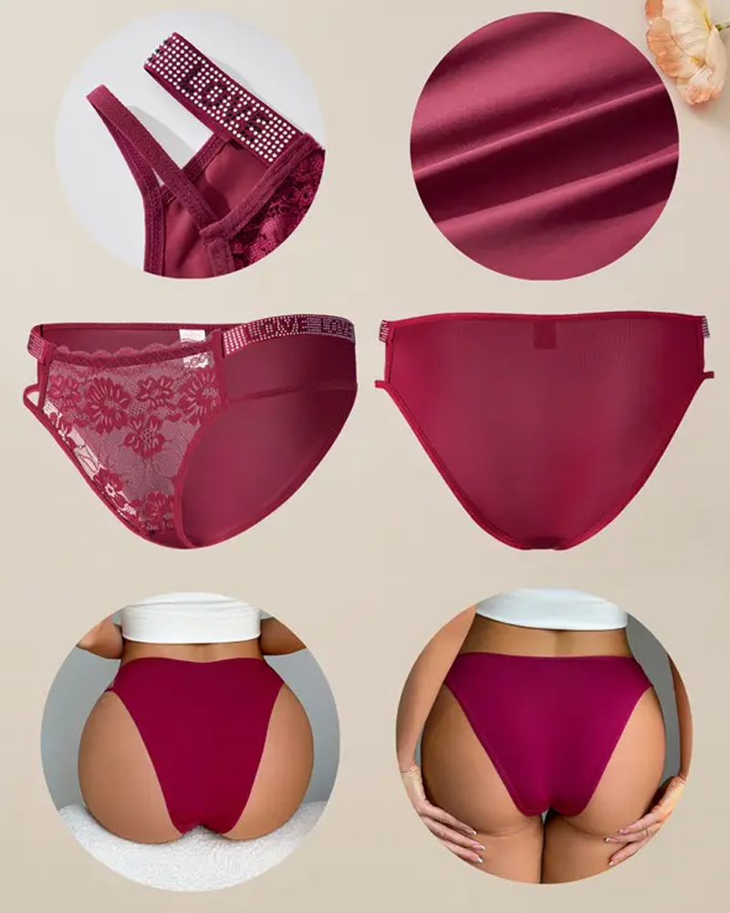 Sexy Multi-Layered Rhinestone Panties