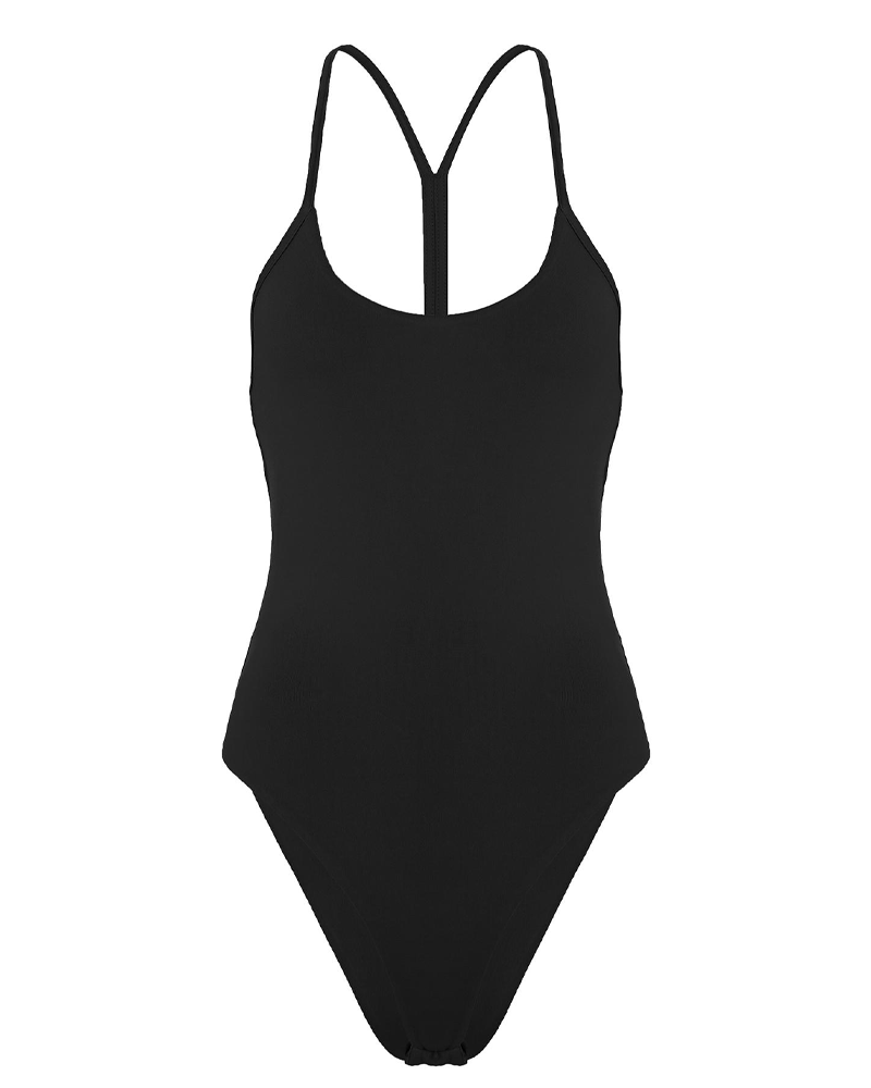 Crisscross Thin Strap Open Back Bodysuit