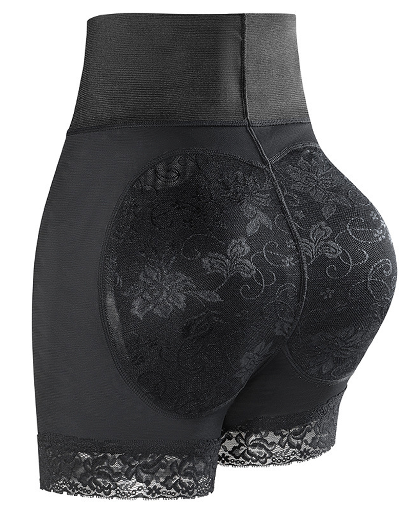 High Waist Lace Butt Lifting Tummy Control Shapewear Shorts