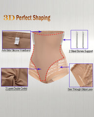 Anti-Slip Waistband Steel Bone Body Shaping Underwear