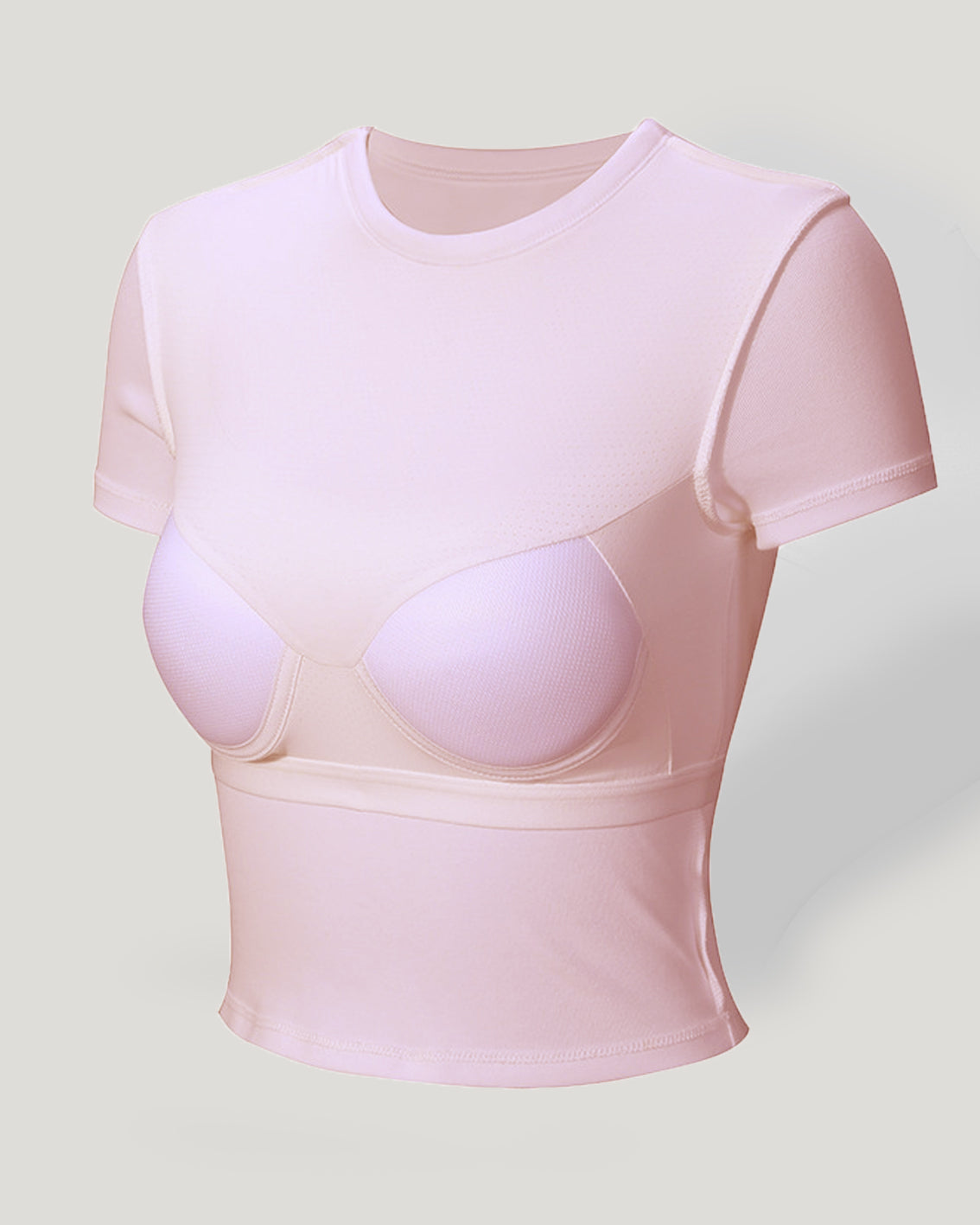 Modal Short-Sleeved Vest with Chest Pad