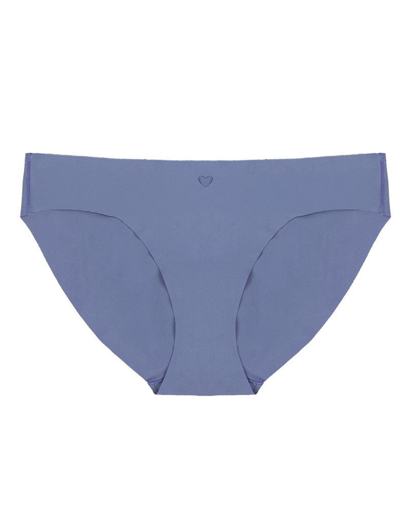 Heart-Shaped Seamless Breathable High-Elastic Ice Silk Low-Waisted Underwear
