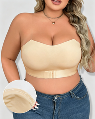 Front Closure Push-Up Non-Slip Removable Invisible Strap Seamless Bra