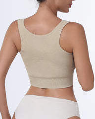 Front-Button Sports Bra Without Steel Ring For Women