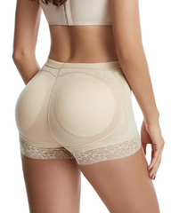 Lace Trim Butt Lifter Shapewear Shorts