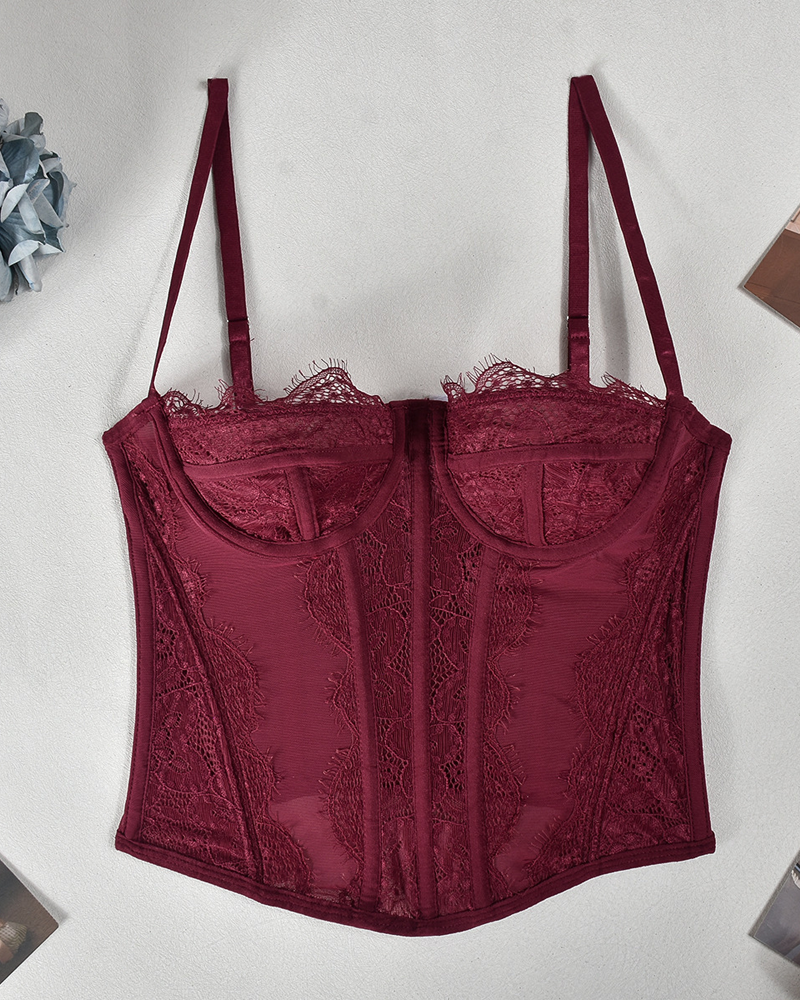 Lace Sexy Cutout Camisole Top
