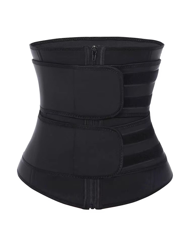 Body Shaping Double Belt Zipper Belly Control Belt