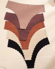 Sexy Mid-Rise Ribbed Cotton Briefs