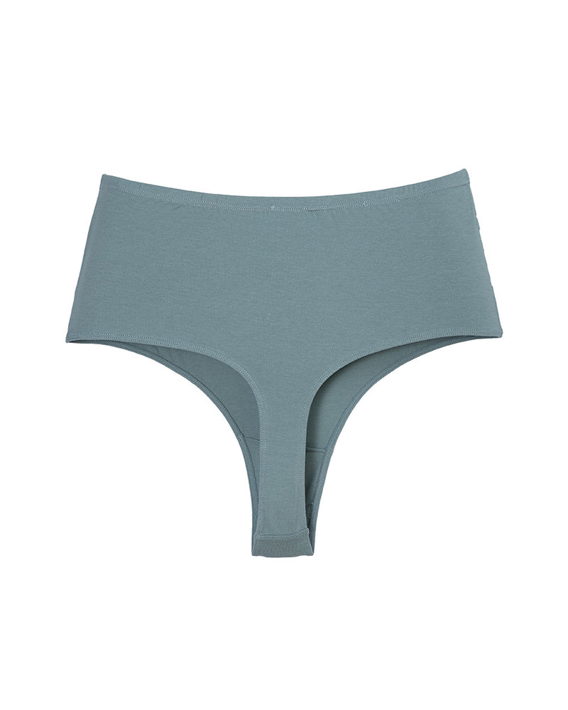 Cotton High Waist Invisible Thong