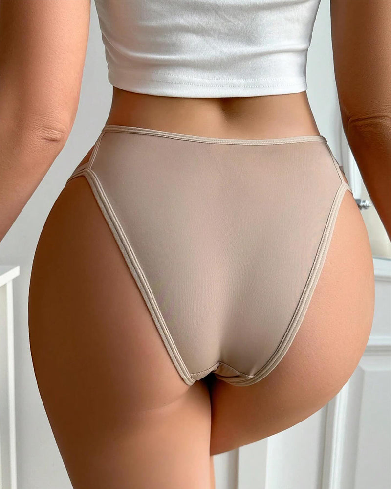 Sexy Lace Floral Hollow LOVE Waist Pure Cotton Thongs