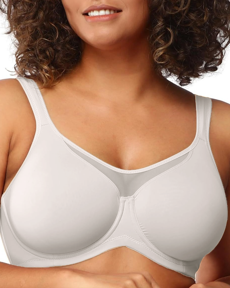 Mesh Patchwork Wireless Bra
