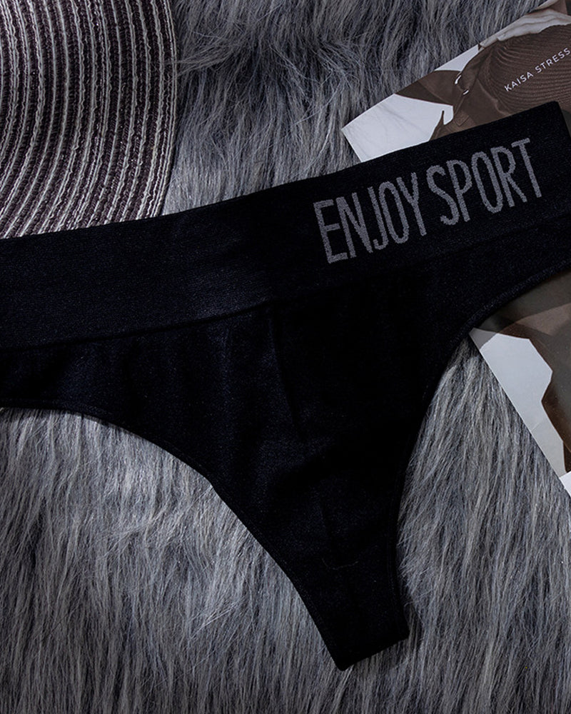 Sexy Seamless Letter Seamless Panties
