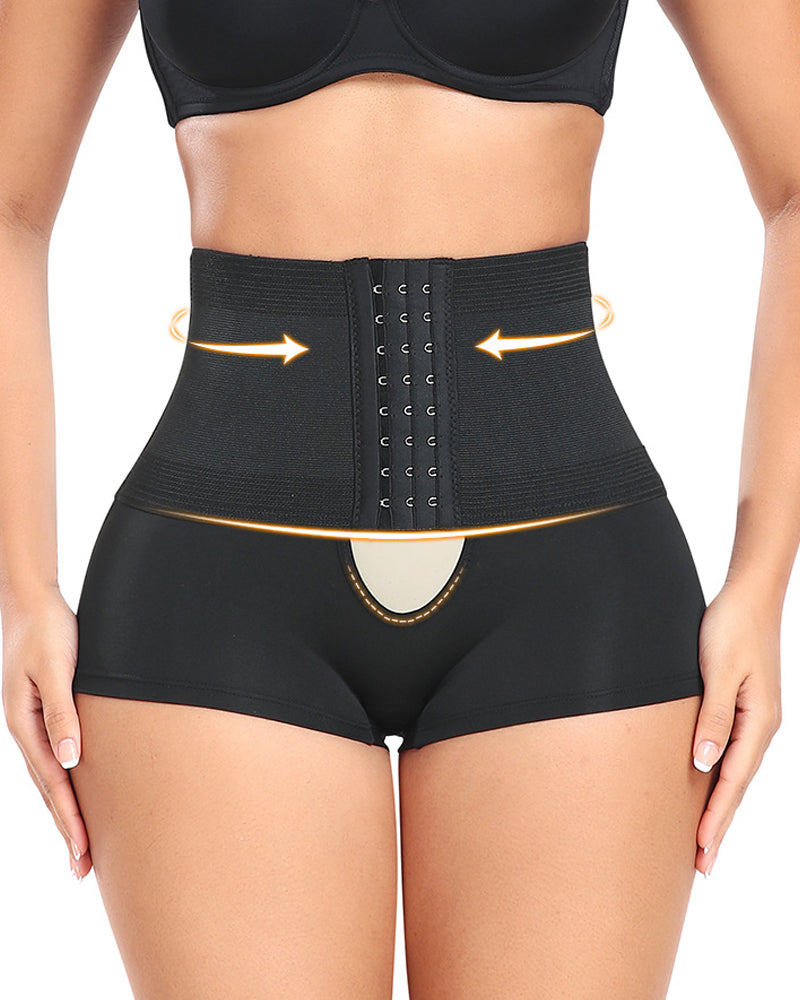 Adjustable High Waisted Shorts