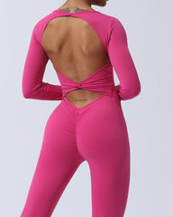 Quick-Drying, Backless One-Piece Yoga Suit