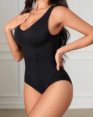 Wide Strap Low Neckline Bodysuit