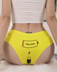 Hip-Covering Printed Briefs