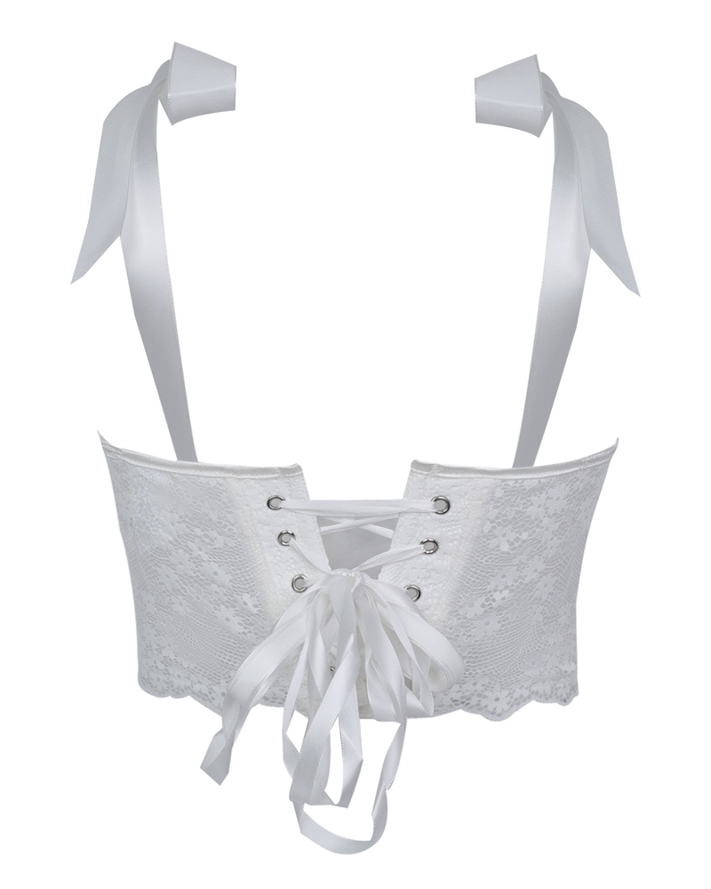 Lace-Trimmed Sexy Corset