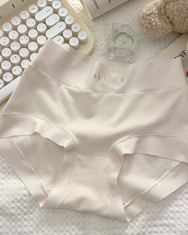 Ice Silk High Waist Tummy Control Briefs