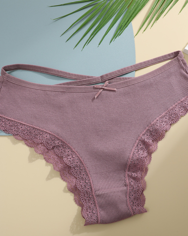 Low-Rise Bikini Lace Women's Panties