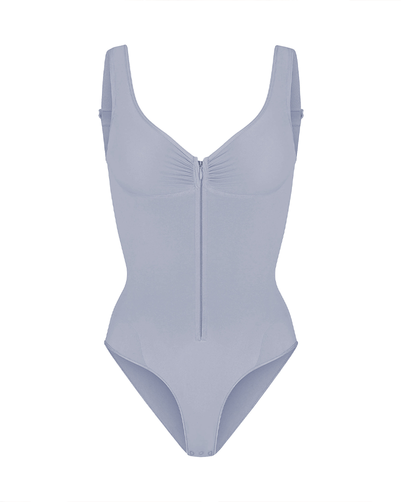Seamless Bodysuit Sexy Hip-Lifting Tummy-Control Tight-Fitting Bodysuit With Zipper