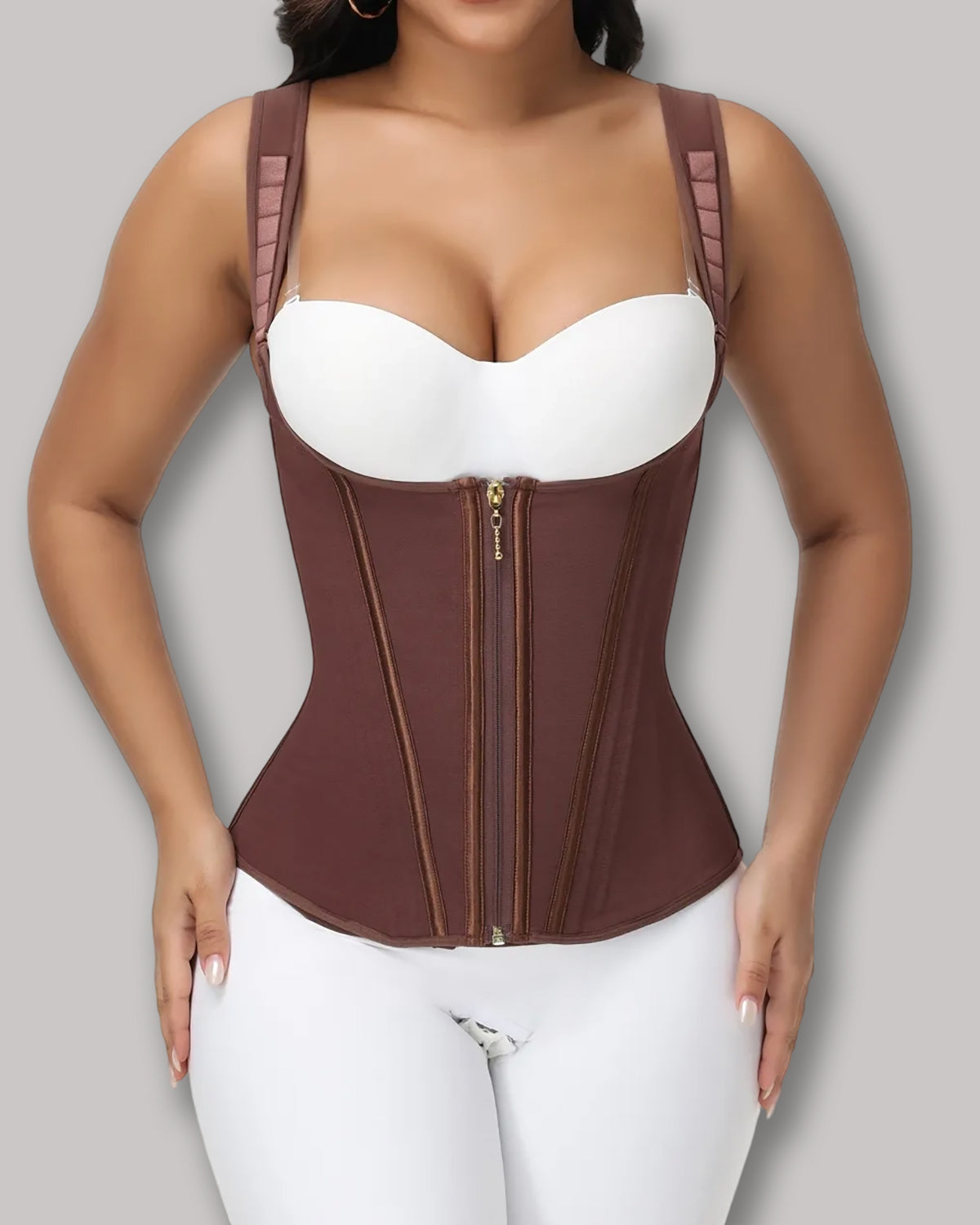 Waist Trainer for Women Corset Vest Body Shaper Cincher Trimmer Tank Top Sport Girdle with Steel Bones