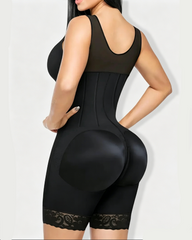 Seamless Double Layer Tummy Control Butt Lifter Shaper with Built-in Bra