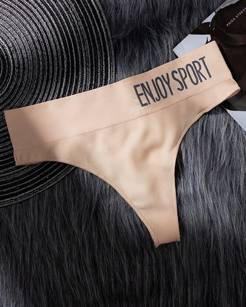 Sexy Seamless Letter Seamless Panties