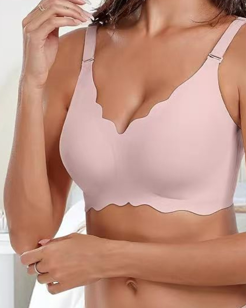 Wave-Shaped Jelly Seamless Bra Wire-Free Bra