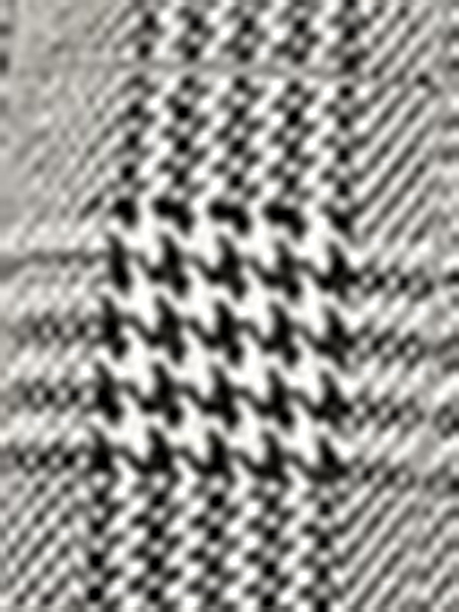 Plaid Sleeveless Fit and Flare Houndstooth Work Dress