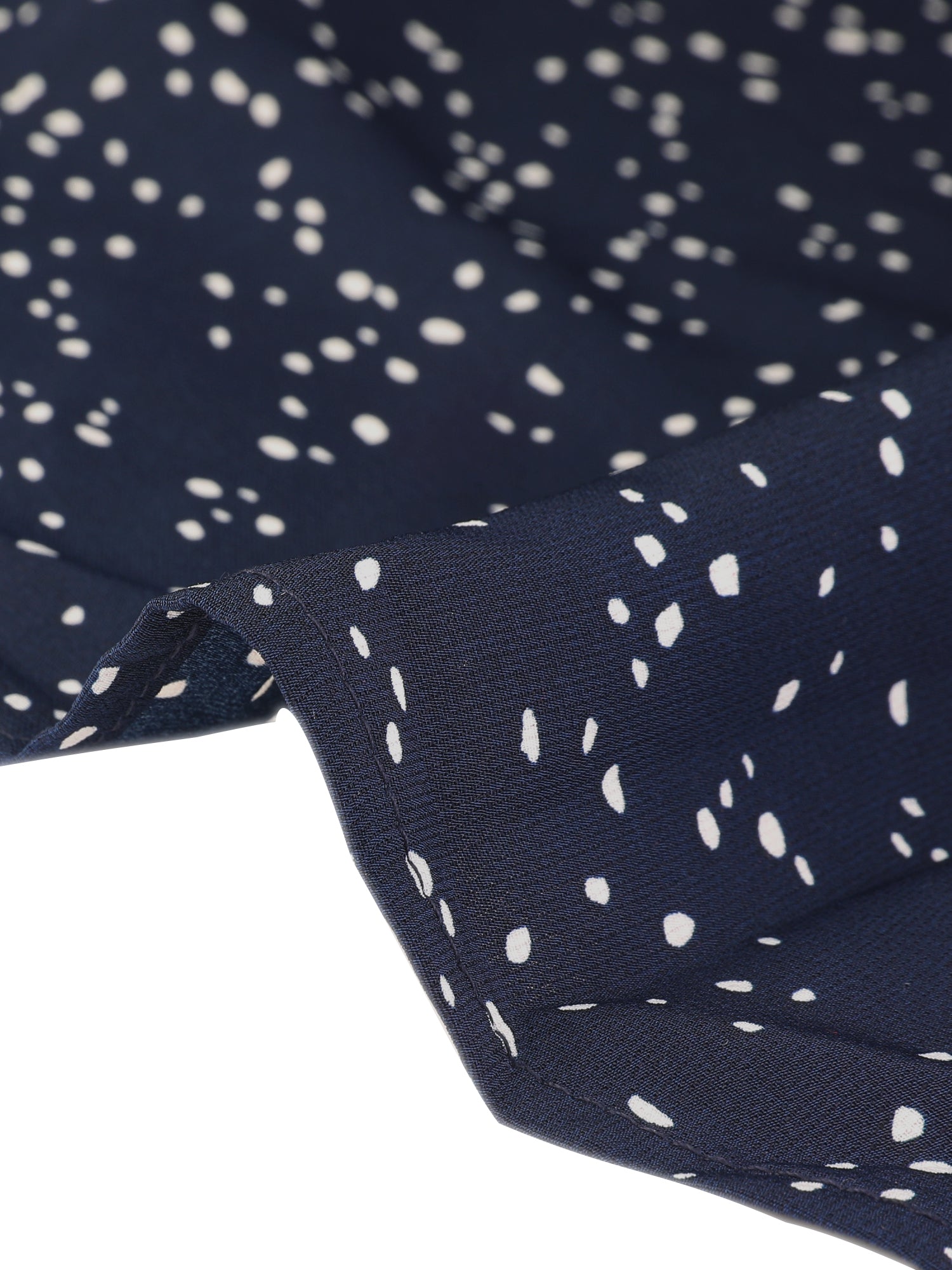 Retro Dots Bow Tie Peter Pan Collar Chiffon Blouse