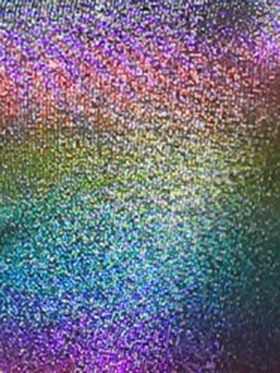 Party Metallic Textured Short Sleeve Shiny Multicolor Top