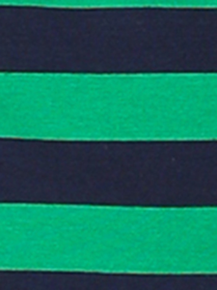 Striped 3/4 Sleeve Round Neck Casual T-Shirt