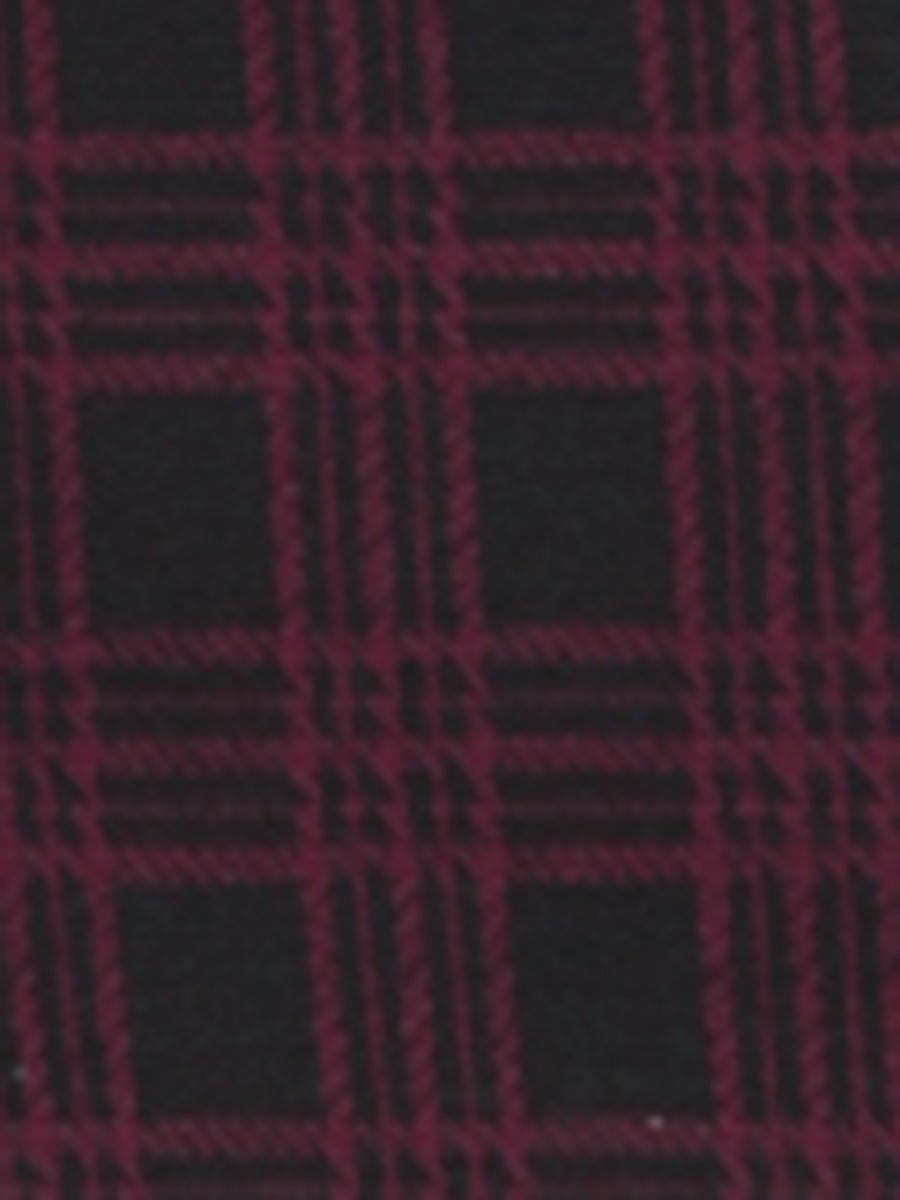 Mock Neck 3/4 Sleeve Slim Check Office Work Plaid Dress