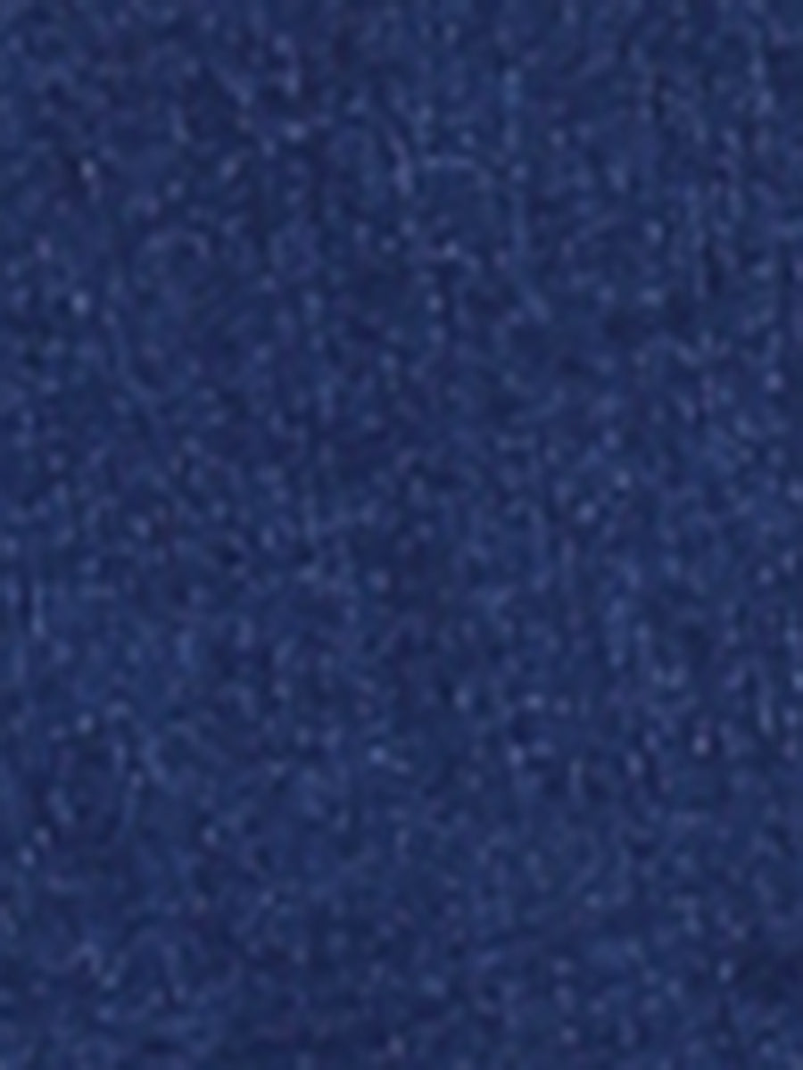 Button Down Collar V Neck Long Sleeve A-line Jean Denim Dress