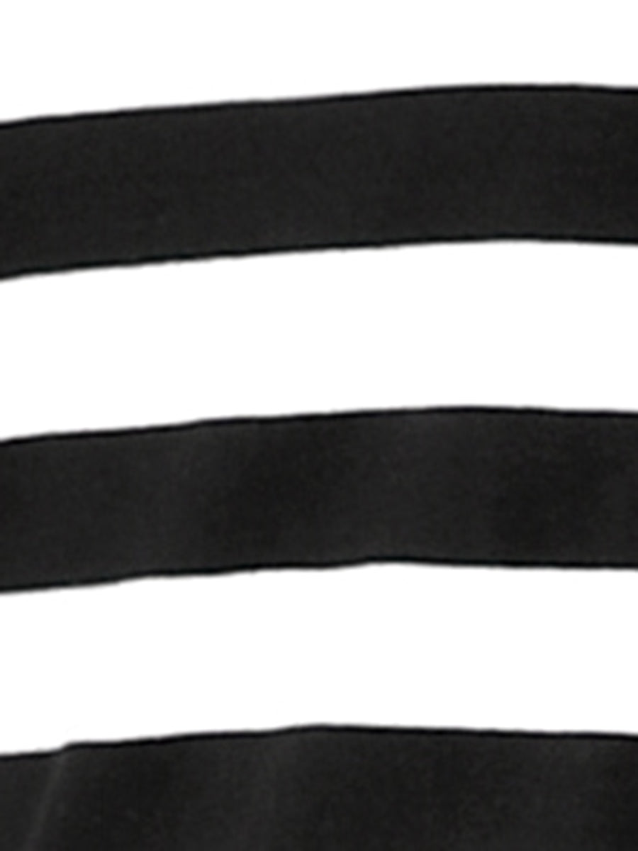 Striped 3/4 Sleeve Round Neck Casual T-Shirt