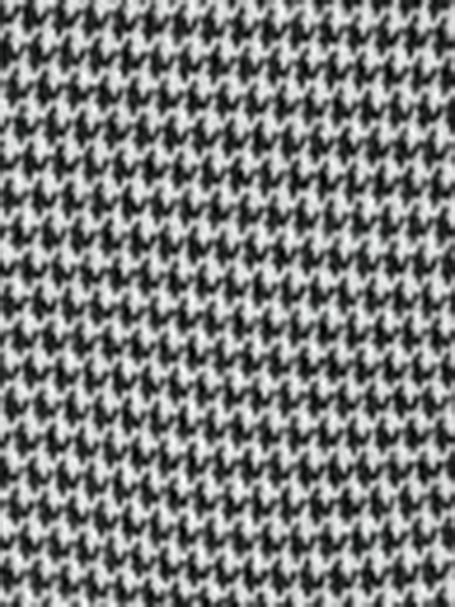 Work Office 3/4 Sleeve Boat Neck Houndstooth Printed Top Blouse