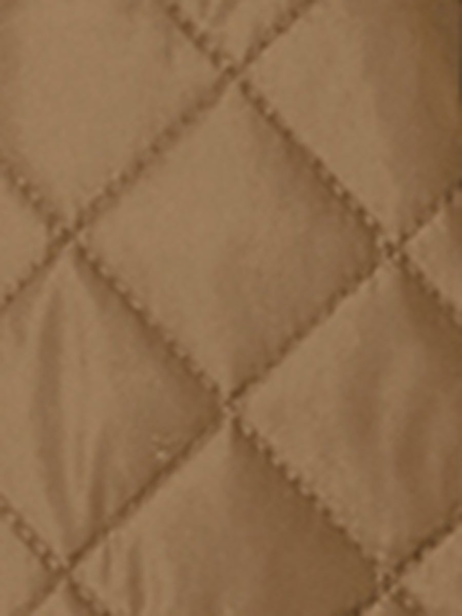 Casual Zip Up Raglan Long Sleeve Quilted Bomber Jacket