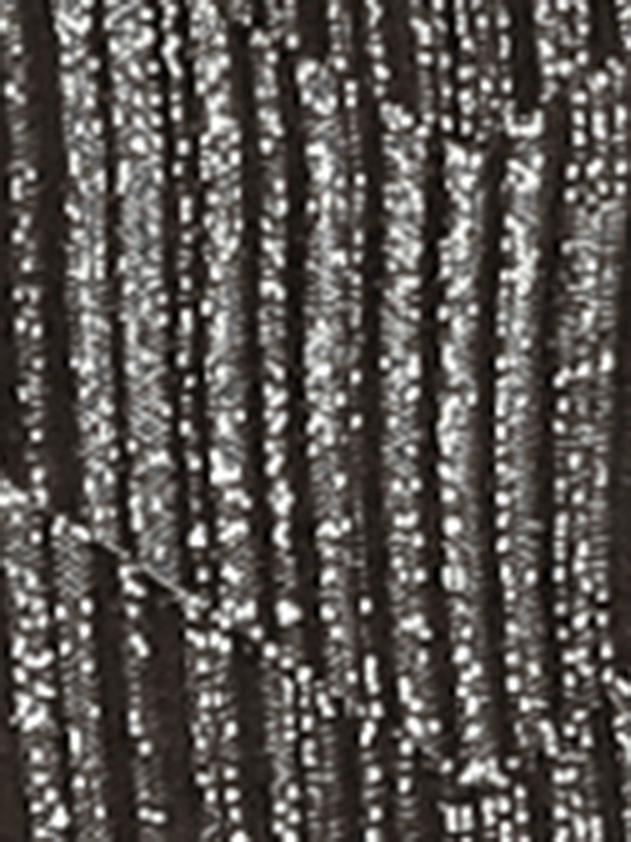 Party Glitter 3/4 Sleeve Shiny Striped Metallic Tops