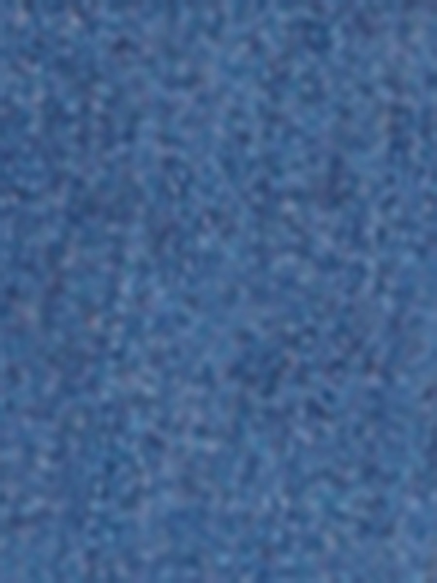 Button Down Collar V Neck Long Sleeve A-line Jean Denim Dress