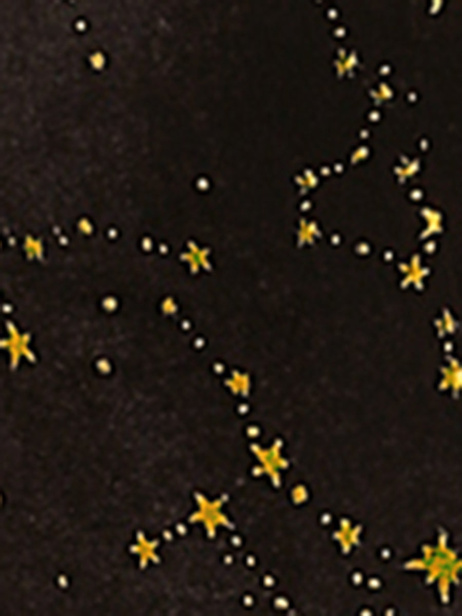 Christmas Stars Square Neck Vintage Velvet Mini Dress