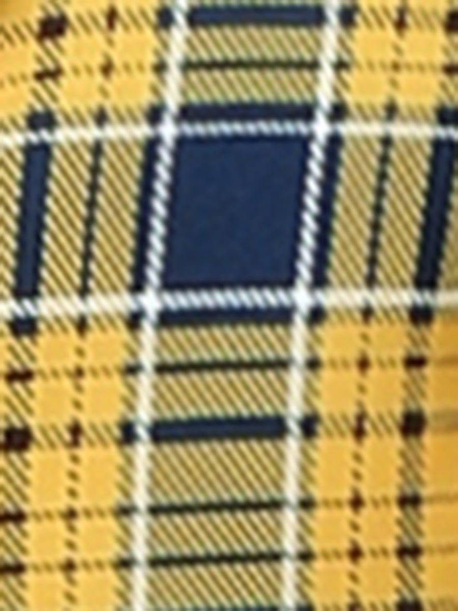 Business Casual Open Front Notch Lapel Plaid Suit Blazer